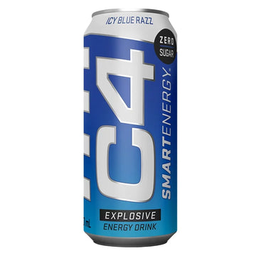 12 Pack x C4 Smart Energy RTD 473ml - Icy Blue Razz